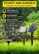 Solar Spot Lights Outdoor 2Pack 6000K Cool White Solar Landscape Spotlights IP65 Waterproof Auto On/Off Ground or Wall Mount for Garden Yard Walkway Porch Driveway Pool by GreenHaven Gardens