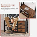 Lulive Hall Tree with Bench and Shoe Storage, 31.5" Coat Rack Freestanding with 2-Tier Storage Shelf, 6-in-1 Entryway Bench Coat Rack with 12 Hooks and 3 Drawers(Rustic Brown) by CozyNest Decor
