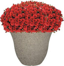 Classic Home and Garden Honeysuckle Resin Flower Pot Planter, Stone Grey, 15" by GreenHaven Gardens