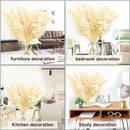 46" inch 11 Stems Natural Pampas Grass Tall Decor,Pompas Grass,Large Beige Tall Pampas Grass for Floor Vase,Wedding Decorations,Party,Boho Home Decor,and Creating a Boho Ambiance by CozyNest Decor
