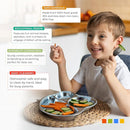 Stainless Steel Plates for Kids, Toddler Plate, Non Toxic Baby Dinnerware, BPA-Free Feeding Tray, Durable, Easy to Clean, Compatible with Dishwasher, Freezer, Microwave by TinyTreasures Baby Boutique