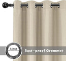 HolidayIdeas Linen Outdoor Curtains for Patio Waterproof 4 Panels Cream Outside Curtains 84 inch Length-Indoor/Outdoor Gazebo Wide Curtains Weatherproof, Privacy for Pergola, Porch, Cabana 110"x84" by CozyNest Decor