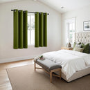 MIULEE Light Olive Green Blackout Curtains for Bedroom Living Room 63 Inches Long 2 panels, Thermal Insulated Room Darkening Drapes Grommet Top Noise Reducing Light Blocking Window Curtains 40x63 Inch by TinyTreasures Baby Boutique