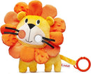 Roary The Lion Crinkle Toy for Baby - Sensory Tummy Time Toys - Plush Stuffed Animal with Teething Toy Chew Ring by TinyTreasures Baby Boutique