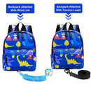 Accmor Toddler Backpack Leash with Anti Lost Wrist Link, Cute Mini Child Walking Harnesses Keep Kids Close Back Pack Rope Tether Rein for Baby Boys (Blue/Dino) by TinyTreasures Baby Boutique