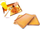 Bamboo Serving Tray – Two Sizes for Breakfast, Tea, Coffee & Snacks – Eco-Friendly Wooden Tray for Bed, Kitchen, Coffee Table, or Decorative Use by CozyNest Decor