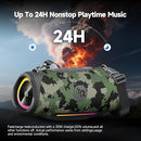 Portable Bluetooth Speaker 80W RMS,120W Peak Loud Subwoofer Wireless Stereo with HD Sound,8H Playtime IPX7 Waterproof for Party cmaping Beach (CAMO-80W RMS/120W Peak) by TinyTreasures Baby Boutique