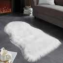 AMTOVO Faux Fur Rug, White Area Rug, Fluffy Sheepskin Rug, Fuzzy Ultra Soft 2 x 4 ft Shag Rugs for Bedroom Sofa Throw Cushion Room Decor, Sheepskin by CozyNest Decor