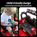4WD Kids Ride on Car Truck, 12V 7Ah Kids Electric Vehicles Car Ride on Toy for Toddlers 3-5 with Remote Control - Red by TinyTreasures Baby Boutique