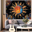Lunerfex Sun and Moon Tapestry Mandala Wall Tapestry, Cute Tapestries for Bedroom Ceiling Tapestries Wall Hanging for Bedroom Living Room Decor Sun-1 44"x60" by CozyNest Decor