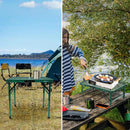 Small Folding Table, Easy for Storage, Compact and Portable Picnic Table for Grill, Outdoor Camping, Garden, Patio, Dining, BBQ, Party, Market, 2Ft (Small, Green) by GreenHaven Gardens