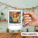 Personalized Coffee Mug, Custom Photo Caricature Gift, Funny Customized Coffee Gift for Men & Women, Custom Mugs with Pictures, Purple 15oz Customized Ceramic Tea Cup by TinyTreasures Baby Boutique