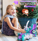 Adjustable Roller Skates for Kids Girls Ladies with Light Up Flash LED Wheels(Age 3-9),Three-Point Type Balance,Gift Box Packing for Toddlers,Children by TinyTreasures Baby Boutique