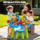 CozyBomB™ Water Table for Toddlers 3-5 | Outdoor Toys Water Play Table, Magnetic Fishing Toy Game, Summer Splash Pond Showers Sand Activity, Sensory Party Birthday Gift Kids Ages 4-8 9-12 (1-Tier) by TinyTreasures Baby Boutique