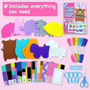 EZCRA Beginner Needlepoint Cross Stitch Kit for Kids Ages 5-8 – Easy Embroidery Starter Set with Jumbo Plastic Needles, Pre-Printed Patterns, Instructions – DIY Arts & Crafts Gift for Girls & Boys by TinyTreasures Baby Boutique