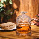 Bee Honey Jar By 5 H Glass Honey Pot With Dipper And Lid Cover For Home Kitchen Hone by The Wine Savant