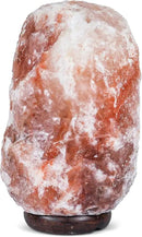 Himalayan Secrets LARGE Salt Lamp - Natural Pink Crystal with Wooden Base - Dimmer Cord and Bulb included (18-22 LBS) by CozyNest Decor