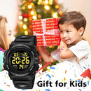 Kids Watch,Boys Watch for 3-15 Year Old Boys,Digital Sport Outdoor Multifunctional Chronograph LED 50 M Waterproof Alarm Calendar Analog Watch for Children with Silicone Band,Kids Gift by TinyTreasures Baby Boutique