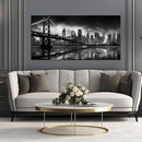 Brooklyn Bridge Wall Art Large City Wall Decor for Living Room Office Wall Decor 29 x 59 Inch by CozyNest Decor
