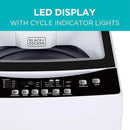 BLACK+DECKER Small Portable Washer, Washing Machine for Household Use, Portable Washer 2.0 Cu. Ft. with 6 Cycles, Transparent Lid & LED Display by CozyNest Decor