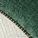 MIULEE Pack of 2 Christmas Pillow Covers 20x20 Inch Dark Green Farmhouse Decorative Throw Pillow Covers with Stitched Edge Soft Chenille Solid Dyed Couch Pillow Covers for Sofa Bed Living Room by CozyNest Decor