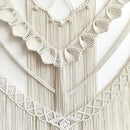 Achart Macrame Wall Hanging Large- Boho Wall Decor- large wall art- Wall Decor Living Room- Macrame Tapestry Boho Decor for Bedroom (Beige-Shells) by CozyNest Decor