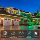 150ft LED Rope Lights Outdoor, 1080 LED Connectable and Flexible Tube Lights with 8 Modes, Waterproof LED Rope Lighting for Garden Patio Pool Bedroom PartyIndoor Outdoor Christmas Decor (Red & Green) by GreenHaven Gardens