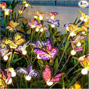TONULAX Solar Garden Lights - Swaying Butterfly Light, Swaying in The Wind, Solar Outdoor Lights, Yard Patio Pathway Decoration, High Flexibility Iron Wire & Realistic Butterflies (6 Pack) by GreenHaven Gardens
