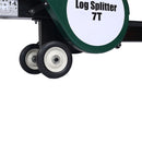 Double Flywheel Electric Log Splitter 7 Ton Portable Firewood Machine Steel - Black by HouseOfZazla