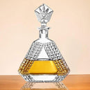 Triangle Whiskey Decanter 650ml – Premium Glass Liquor Decanter with Solid Glass Stopper – Stylish Barware for Bourbon, Scotch & Spirits – Gift-Ready Packaging for Home, Office, Bar, Man Cave Decor by CozyNest Decor