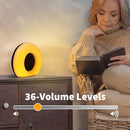 Sound Machine White Noise Machine with 30 Soothing Sounds 36 Levels Volume 5 Timers and Memory Function Effectively Blocks Noise Ideal Sleep Machine for Baby Kids Adults Colors Night Light by TinyTreasures Baby Boutique