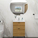 Rectangular Single Vanity Top With 1 Faucet Hole And Overflow Ceramic by HouseOfZazla
