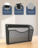 3 Pack 1-Tier Magnetic File Holder - No Drilling Installation File Organizer, Large Capacity Magnetic File Holder for Refrigerator, File Cabinets, Whiteboard, Office, Kitchen by CozyNest Decor