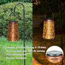 Classic Retro Solar Decorative Outdoor Lanterns for Garden, Porch, Pathway, Deck, Pool, and Balcony Decoration, Waterproof Hanging Solar LED Lights ,Warm and Cool Light as Gifts for Elders by GreenHaven Gardens