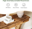 Solid Wood Console Table, 63-Inch Farmhouse Entryway Table with X-Shaped Legs, Real Wood Behind The Couch Table for Living Room, Entrance, Hallway, Easy Assembly by CozyNest Decor