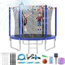 Upgraded 16FT 15FT 14FT 12FT 10FT 8FT Trampoline Outdoor with Basketball Hoop and Net, Capacity for 4-6 Kids and Adults by TinyTreasures Baby Boutique