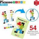 PicassoTiles 100pcs 0.5” Pixel Magnetic Puzzle Cube Mix & Match Cubes Sensory Toys STEAM Education Learning Building Block Magnets Children Construction Toy Set Stacking Magnet Creative Kit PMC100 by TinyTreasures Baby Boutique