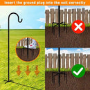 Shepherd Hooks Outdoor 48 Inches for Lanterns Heavy Duty Shepherd Stand Plant Hanger Yard Hooks for Solar Lights,Bird Feeder,Wedding,Mason Jar,Planter Pot,Adjustable Height by CozyNest Decor