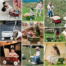 kidpop PULA-Wild 3-in-1 Kids' Pull-Along Wagon Toddlers Push Walker for 2.5-8, Removable Wooden Cover and Adjustable Handlebar, Birthday Gifts Max Weight 33 lbs (White) by TinyTreasures Baby Boutique