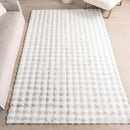 nuLOOM Jeni Checkered 6 Round Machine Washable Area Rug for Living Room Bedroom Dining Room Kitchen, Off White by CozyNest Decor