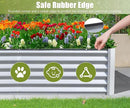 Domi Galvanized Raised Garden Bed, Outdoor Planter Garden Boxes Large Metal Planter Box for Gardening Vegetables Fruits Flowers, Silvery (6x3x1.5ft) by GreenHaven Gardens