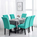 Joccun Chair Covers for Dining Room Set of 4, Dining Chair Slipcovers Stretch Dining Room Chair Covers Seat Protector,Washable Parsons Chair Cover for Home,Banquet(Turquoise,4 Pack) by CozyNest Decor