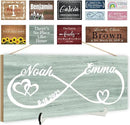 Custom Wood Sign Prsonalized Text Business Home Decor, Personalized Rustic Plaque Board Hanging Wooden Name Sign for Wall Art, Customized Signs Plank Decoration Gifts for Wedding Family Farmhouse Kitchen, Rectangle by CozyNest Decor