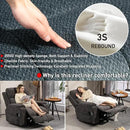 Lazy Boy Recliner Chair, Postoperative Recovery，Retractable 23'' Extra-Long Leg Support Lift Chair Hold up to 400lb，25.5'' Oversized Recliner seat for Big and Tall by CozyNest Decor