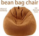 Bean Bag Chairs for Kids Chair Round Sofa Memory Foam Filling Reading Gaming Sofa for Living Room Bedroom by TinyTreasures Baby Boutique