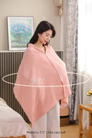 2-Pack Nursing Covers for Breastfeeding, 100% Organic Cotton Muslin Breastfeeding Cover, Multi-Use Nursing Scarf, Car Seat Canopy, Stroller Cover, Soft Breathable Baby Blanket Pink by TinyTreasures Baby Boutique