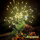 Anordsem Solar Lights Outdoor Waterproof: Garden Light Solar Powered for Yard Outside - Sparkler Fireworks Twinkle Lighting Path Decor 2 Pack - LED Starburst Gardening Gifts for Women Mom Wife by GreenHaven Gardens