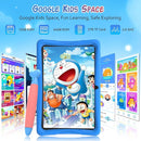 Kids Tablet 10 inch, Android 15 Tablets for Kid, Parental Control, Pre-Installed Kiddos Software & Kids Space, Includes Case & Stylus Pen, 12GB RAM 64GB ROM, 2TB Expand, HD IPS Screen(Blue) by TinyTreasures Baby Boutique