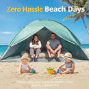 CAMEL CROWN Beach Tent UPF 50+ Sun Shelter for 2/3/5/6 Person, Lightweight Portable Sun Shade with Sand Anchor, Family Beach Day & Outdoor Adventures by TinyTreasures Baby Boutique