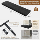 fuqing Floating Shelves for Wall, Bathroom Shelf Wall Mounted for Storage, Shelves with Invisible Bracket for Bedroom, Kitchen, Living Room, Farmhouse Small Book Shelf, 30 Inch Set of 2, Black by CozyNest Decor